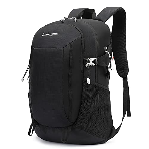 FUXINGYAO Wanderrucksack Herren Damen Trekkingrucksack Reiserucksack Multifunktionale Outdoor mit Reflexstreifen Camping Radfahren Klettern Rucksäcke,Schwarz/Rot/Blau,40L