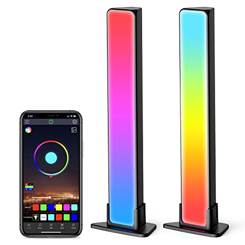 Diesetsr Smart LED-Lightbar TV-Hintergrundbeleuchtung Gaming-Lampe funktioniert - RGB Smart LED Lampe Sync mit Musik und APP Control Steuerung für Gaming, Filme, PC, TV, Raumdekoration [Energieklasse G]