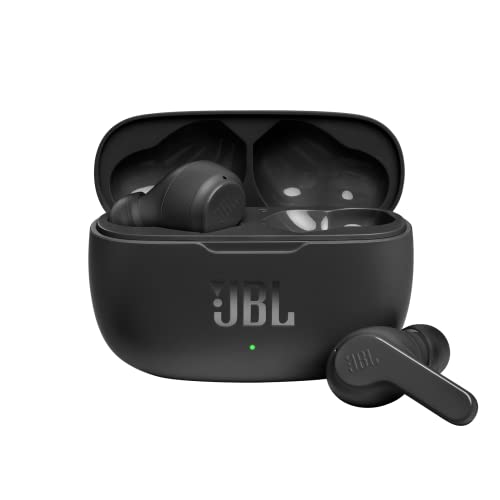 JBL Wave 200 TWS True-Wireless In-Ear Bluetooth-Kopfhörer in Schwarz – Kabellose Ohrhörer mit integriertem Mikrofon – Musik Streaming bis zu 20 Stunden – Inkl. Ladecase