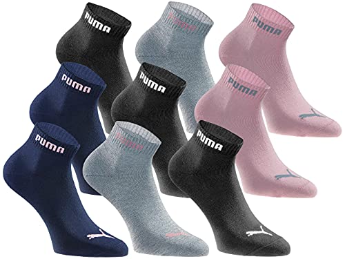 18 Paar Pack PUMA Quartersocken Statement Edition, Größe 35-38, 39-42