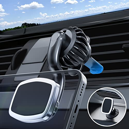 【Universale Kit】Magnet Handyhalterung Auto Weofly Lüftung & Armaturenbrett 360° KFZ Magnet Handyhalterung [6 Starke N52 Magnete] Pkw Magnethalter mit Lüftungshaken für iPhone Samsung Alle Smartphones