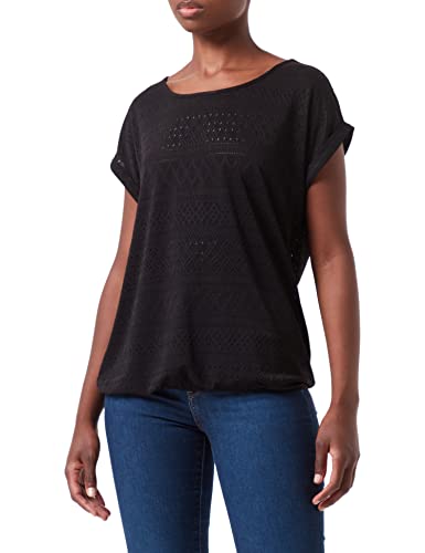 TOM TAILOR Damen T-Shirt mit Struktur, Größe XS - M