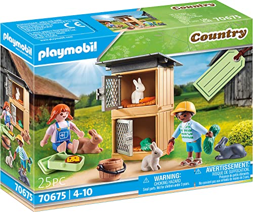 PLAYMOBIL® 70675 Geschenkset 'Kaninchenfütterung'