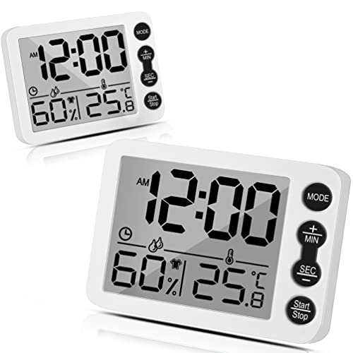 2er-Set Hygrometer Digitales Innen Thermometer Feuchtigkeitsmesser