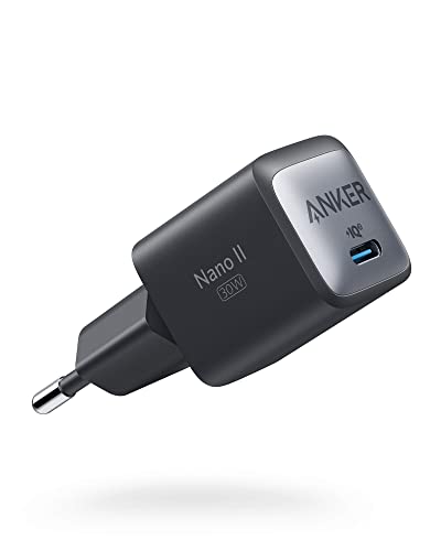 Anker 711 Charger (Nano II 30W) USB-C Ladegerät, Kompaktes Design, Geeignet für MacBook Air/iPhone 13/13 Mini/13 Pro/ 13 Pro Max/12, Galaxy S21, Note 20, iPad Pro, Pixel und me