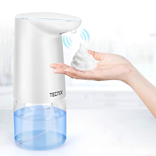 Automatischer Seifenspender 500ml,No-Touch Schaumseifenspender mit Sensor, berührungsloser elektrischer Desinfektionsspender, IPX6 wasserdicht soap Dispenser für Badezimmer/ Hotel/ Küche/ Restaurant