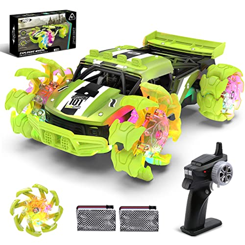 Eanling DE62 Ferngesteuertes Auto 4WD RC Car 1/14，Off-Road Crawler Monstertruck LKW mit 2 Batterie 70 Min lange Laufzeit,dehnbare Reifen Outdoor Fahrzeug Geländewage Geschenk für Kinder und Erwachsene