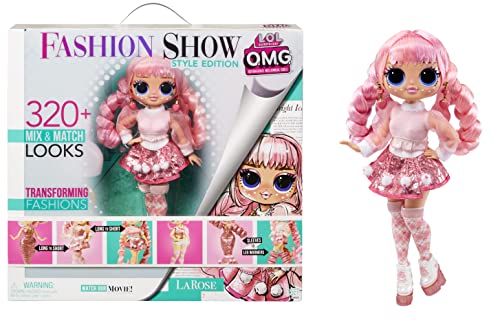 LOL Surprise OMG Fashion Show Style Edition - LA ROSE - 25 cm große Puppe mit 320+ Fashion Looks - Verwandelbare Outfits, Accessoires und mehr - Zum Sammeln - Für Kinder ab 4 Jahren