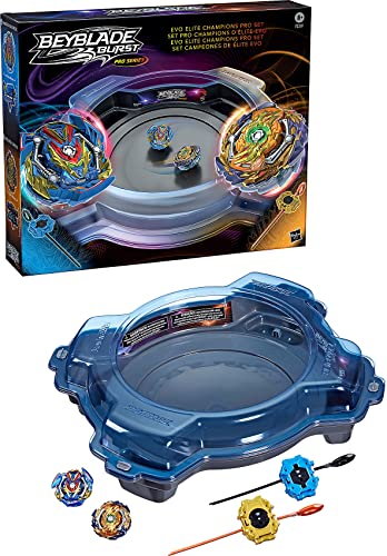 Beyblade Burst Pro Series Evo Elite Champions Pro Set -- Battle Game Set with Beystadium, 2 Spins and 2 Launchers