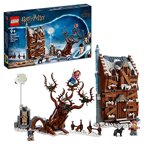 LEGO 76407 Harry Potter Heulende Hütte und Peitschende Weide, 2in1 Set aus der Gefangene von Askaban, Fanartikel aus der Wizarding World, tolle Geschenk-Idee