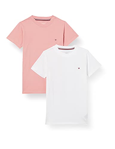 2er Pack  Tommy Hilfiger Mädchen 2er-Pack T-Shirts / Größe: 4 - 5 / 6 - 7 Jahre