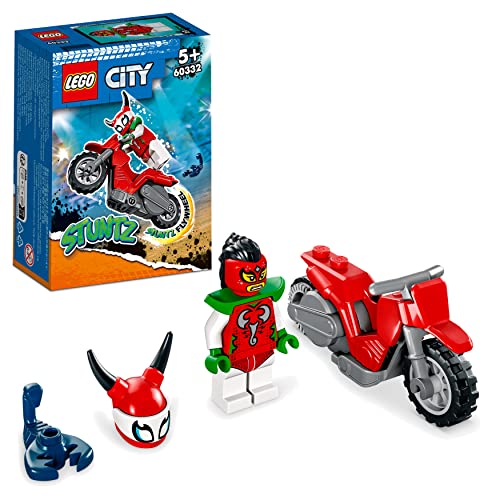 LEGO 60332 City Stuntz Skorpion-Stuntbike, Set mit Motorrad und Minifigur, Action-Spielzeug als Geschenk für Kinder ab 5 Jahre