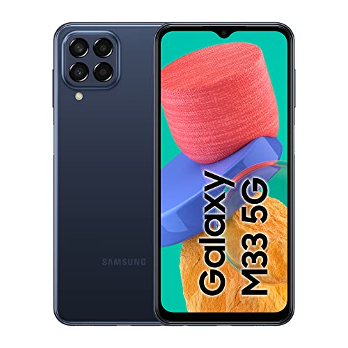 Samsung Galaxy M33 5G, Android Smartphone ohne Vertrag, 6,6 Zoll Infinity-O TFT Display, 5.000 mAh Akku, 6 GB RAM 128 GB Speicher, Dual-SIM