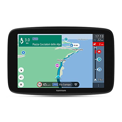 TomTom Camping Navi GO Camper Max (7 Zoll HD-Display, Sonderziele für Wohnmobil- und Wohnwagen, Updates über Wi-Fi, Stauvermeidung dank TomTom Traffic, Karten-Updates Welt)