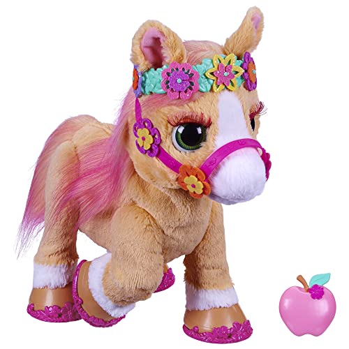 Furreal Cinnamon, Mein stylisches Pony, 80+ Geräusche, Reaktionen, 26 Accessoires, elektronisches Tierchen (35 cm) ab 4 Jahren