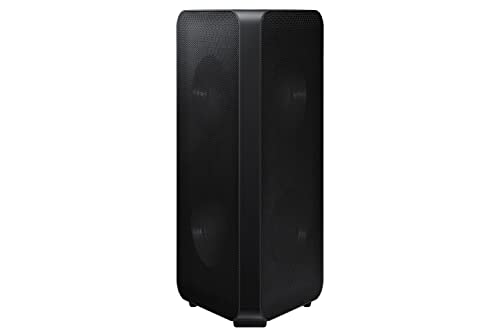 Samsung MX-ST40B Sound Tower, Bi-direktionaler Raumklang mit 4 Lautsprechern, Kraftvoller Bass mit 160W, integrierter 12 Stunden Akku [2022], Schwarz