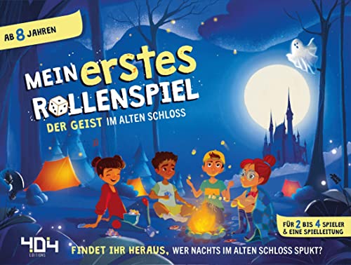 Asmodee | 404 Editions | Mein erstes Rollenspiel: Der Geist im alten Schloss | Kinderspiel | Rollenspiel | 2-4 Spieler | Ab 8+ Jahren | 90+ Minuten | Deutsch