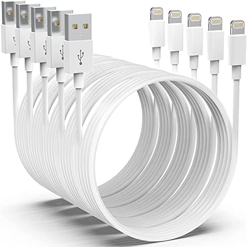 iPhone Ladekabel, [Apple MFi Zertifiziert] Datenkabel 5Pack-2/2/2/2/2m iPhone Kabel USB Ladekabel für iPhone 12 11 Pro/XS Max/XR/X/ 8/8 Plus/ 7/7 Plus/ 6s/ 6/6 Plus/5S/5