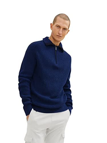 TOM TAILOR Herren Strickpullover Troyer / Größe: S - 3XL