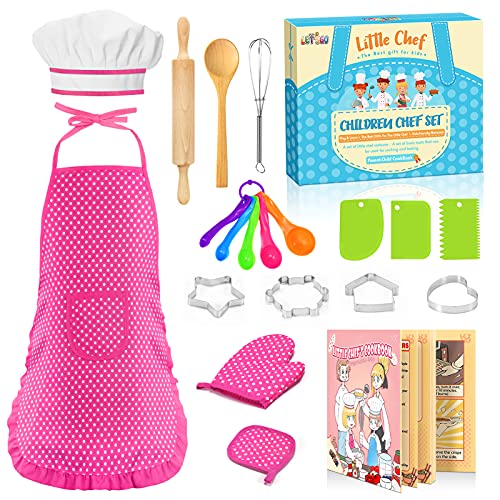 EUCOCO Kids Baking Set mit 19 Küchenhelfern für Kinder – Spielzeug & Geschenke