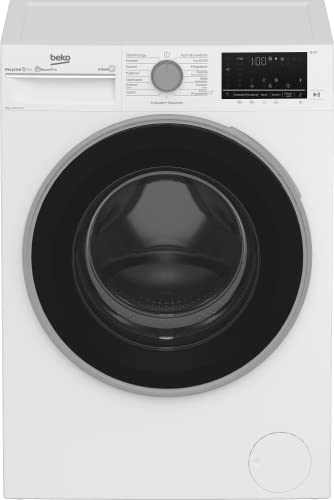 Beko B5WFU584135W Waschvollautomat, 8kg, Waschmaschine, Restzeitanzeige und Schleuderwahl, 1400 U/min, SteamCure Dampffunktion, allergikergeeignet, AquaWave Schontrommel, Bluetooth-Steuerung, Weiß [Energieklasse A]