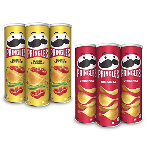 Pringles Klassiker Chips Mix | 6 Dosen Stapelchips mit verschiedenen Sorten