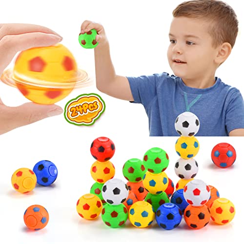 Corrit 24Pcs Fußball Spielzeug ab 3-12 Jahre, World Cup 2022 Kleine Weihnachten Geschenke für Kinder/Schultüte Füllung/Buntes Party-Spielset