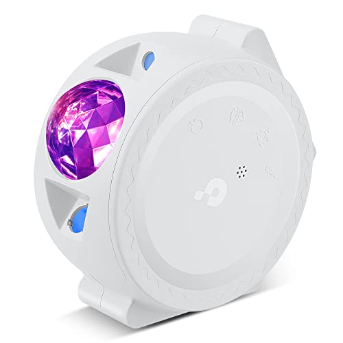 FitFasting LED Sternenhimmel Projektor mit Stimmenkontrolle, 3 in 1 Galaxy Light,Wassermuster Mond Stern Projektor Funkeln Sie im Takt der Musik für Kinder Erwachsene,Party Geburtztag Umgebungslichter