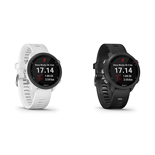 Garmin Forerunner Bundle 245 – GPS-Laufuhr mit individuellen Trainingsplänen, speziellen Lauffunktionen und detaillierter Trainingsanalyse. 1,2“ (3 cm) Farbdisplay, Akkulaufzeit bis zu 7 Tage, wasserdicht