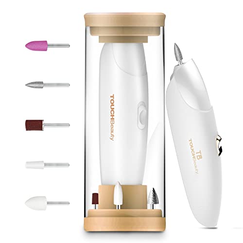 Elektrische Nagelfräser, TOUCHBeauty 5 in 1 Elektrische Nagelfeile Kabellos, Elektrisches Maniküre Set mit LED Licht für Anfänger Kinder Jugendliche