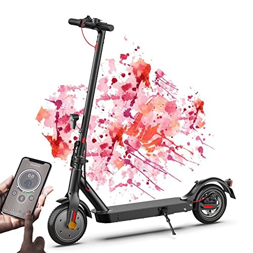 E Scooter mit Straßenzulassung bis 120kg, 30km Lange Reichweite, Elektroroller für Erwachsene 20 km/h&350 W Motor, 8,5 Zoll Reifen, Faltbarer und tragbarer E-Scooter für Berufspendler