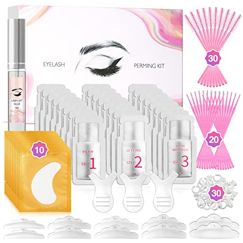 Wimpernlifting Set, Lash Lifting Set Professionell, Wimpern Curling Make Up Tools, Sicher und Gesund, Semi-Permanent Curling Wimpern Perming, Geeignet für Zuhause und Salon, Ideal für Partys