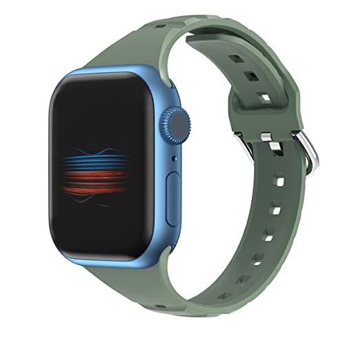 Kompatibel für Apple Watch Armband, Sport Silikon Ersatzarmband Kompatibel mit Apple iWatch Series 7/SE/6/5/4/3/2/1 für Damen Herren