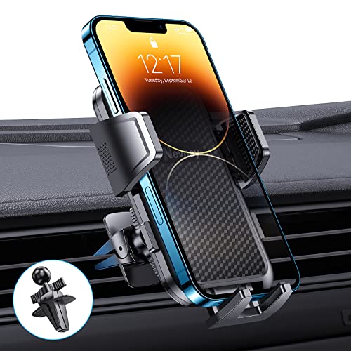 Nevney Auto Handyhalterung Auto Lüftung, [2022 Upgrade Lüftungsclip-Doppelte Stabilität] 360°Drehbar Schraubclip Handy Halterung Auto für Alle Handys&Autos wie iPhone 14 13 Samsung Huawei Xiaomi usw