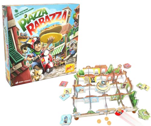 Zoch 601105182 Piazza Rabazza-Geschicklichkeitsspiel für 2 bis 4 Spieler – Das Sammelspiel für ruhige Hände, ab 6 Jahren