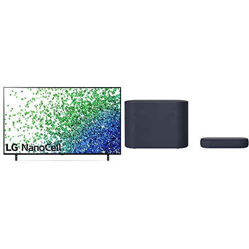 LG 65NANO806NA 164 cm (65 Zoll) NanoCell Fernseher (4K, 50 Hz, Smart TV) + DQP5 Soundbar (320 Watt) mit Meridian-Technologie (Dolby Atmos, HDMI, Bluetooth) – [Modelljahr 2021]