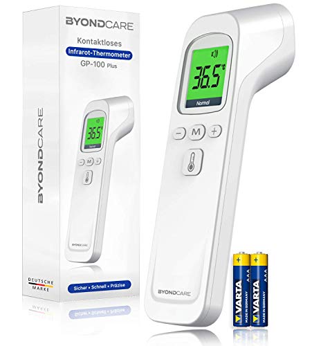 Infrarot Fieberthermometer kontaktlos für Stirn, Ohr und Oberflächen-Messungen [Badewanne, Nahrung, Raum] geeignet für Erwachsene, Kinder & Baby - Digital Thermometer